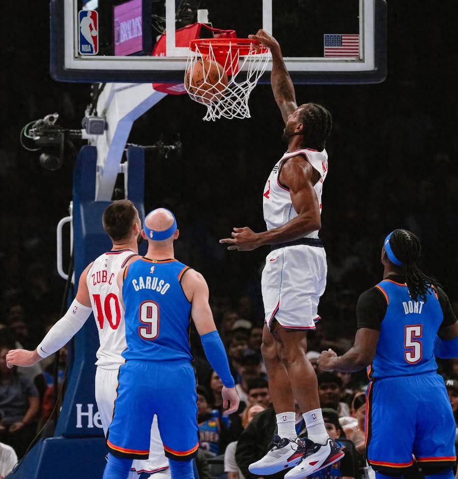 nba季后赛5月14日快船vs雷霆